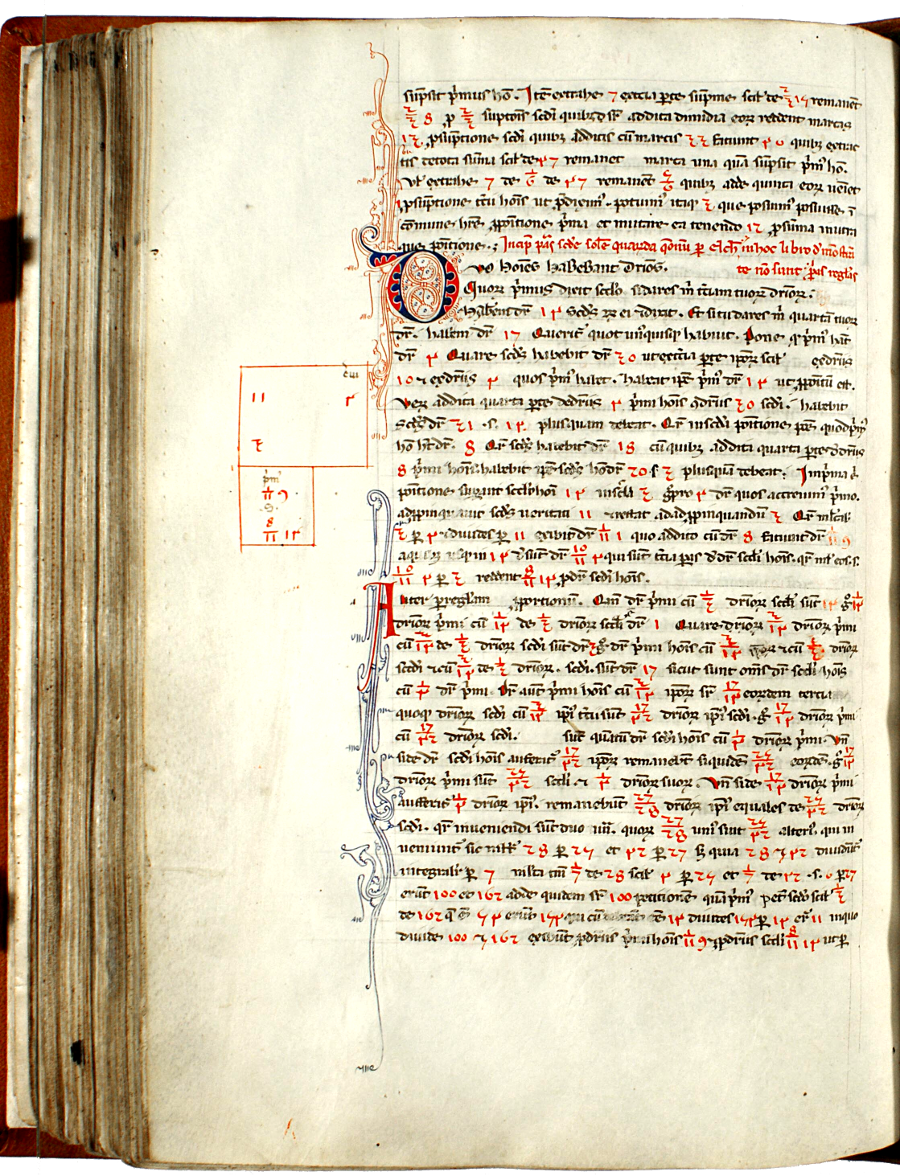 pagina iniziale capitolo tredicesimo_parte seconda del Liber abaci<br>Conv. Sopp. C.I. 2616, BNCF,  folio 150 verso