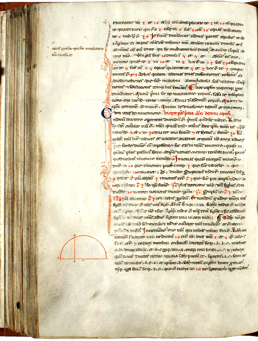 pagina iniziale capitolo quattordicesimo parte prima del Liber abaci<br>Conv. Sopp. C.I. 2616, BNCF,  folio 158 verso