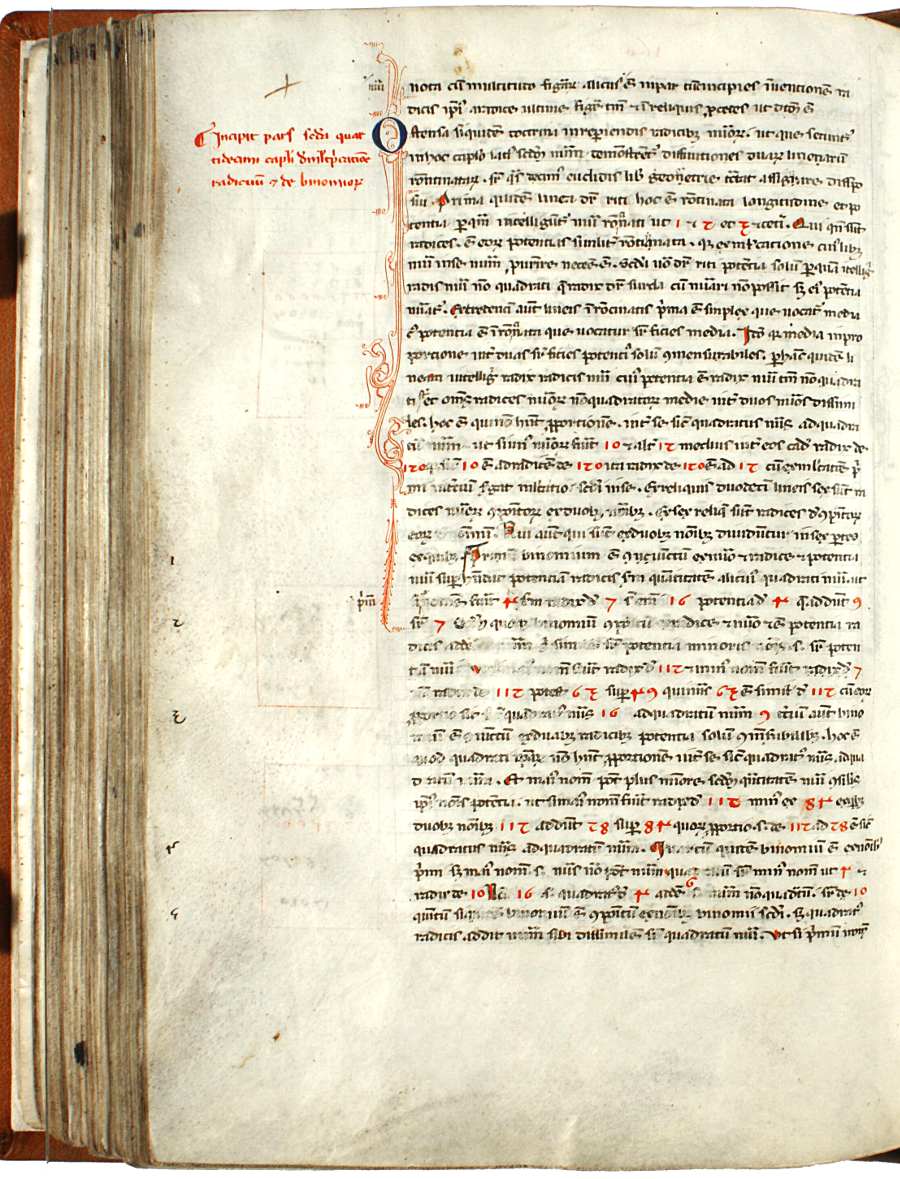 pagina iniziale capitolo quattordicesimo parte seconda del Liber abaci<br>Conv. Sopp. C.I. 2616, BNCF,  folio 160 verso