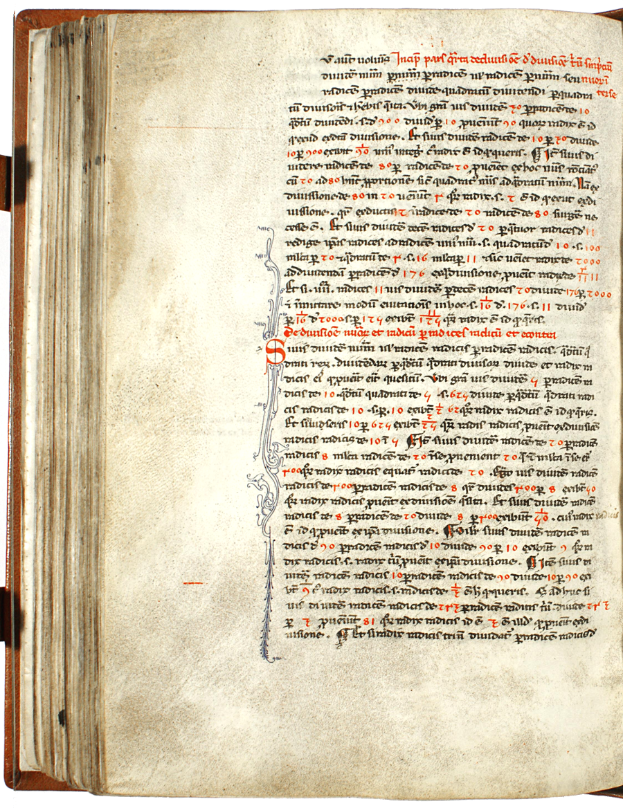 pagina iniziale capitolo quattordicesimo parte quarta del Liber abaci<br>Conv. Sopp. C.I. 2616, BNCF,  folio 165 verso