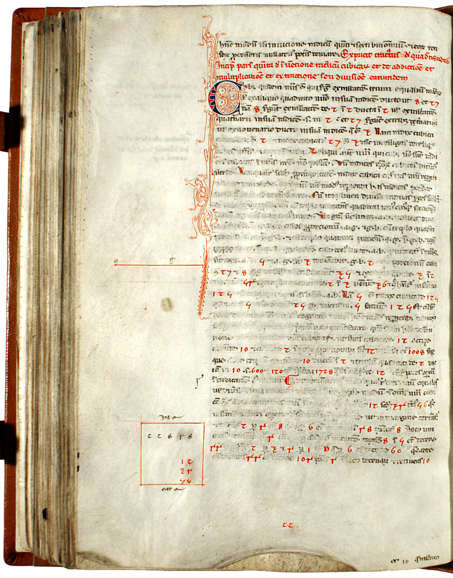 pagina iniziale capitolo quattordicesimo parte quinta del Liber abaci<br>Conv. Sopp. C.I. 2616, BNCF,  folio 172 verso